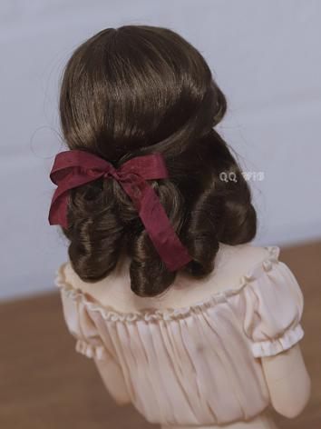 BJD Wig Light Gold Curly Hair Wig for SD Size Ball-jointed Doll