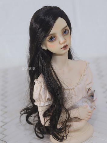 BJD Wig Gold/Black Long Hair Wig for SD Size Ball-jointed Doll