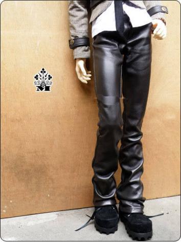BJD Clothes Dark Coffee Slim Leather Pants for MSD/SD/70CM size Ball-jointed Doll