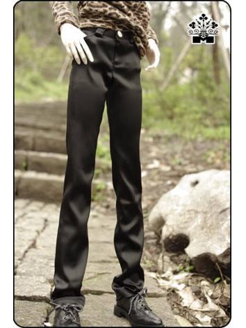 BJD Clothes Black Stretch Satin Slim Trousers Pants for MSD/SD/70CM size Ball-jointed Doll