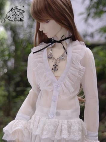BJD Clothes Boy Sexy Translucent Court Style Shirt for 70cm/SD size Ball-jointed Doll