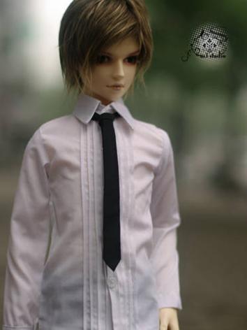 BJD Clothes Boy White Shirt for 70cm/SD/MSD size Ball-jointed Doll