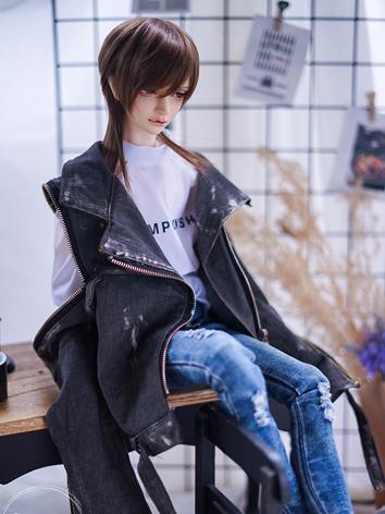 BJD Clothes Boy/Girl Brown/Black Jeans Jacket for 70cm/SD17/SD/MSD Ball-jointed Doll