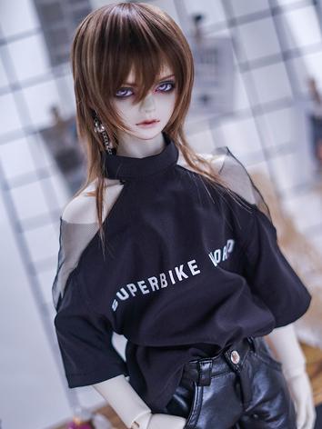 BJD Clothes Boy/Girl White/Black T-shirt for 70cm/SD17/SD/MSD Ball-jointed Doll