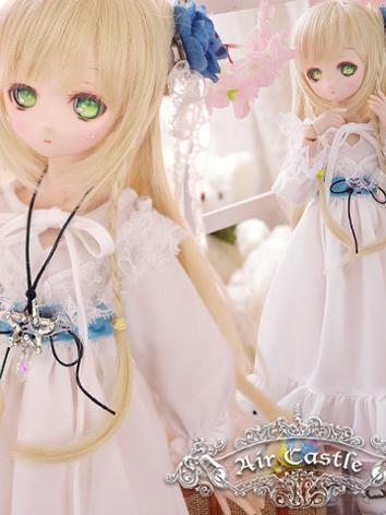 BJD Clothes MSD/MDD Girl White Long Dress Ball-jointed Doll