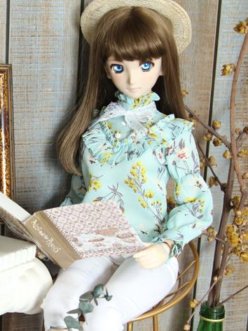 1/3 1/4 Girl Light Blue Shirt Top for SD/DD Size Ball-jointed Doll