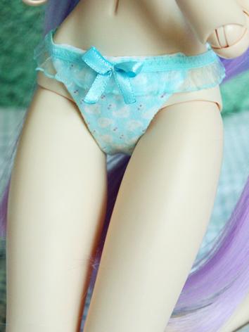 1/3 1/4 Clothes Girl Underpants Blue Panties for SD/MSD Ball-jointed Doll