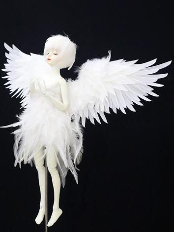 BJD Boy/Girl White/Black Wings for MSD/YOSD Ball-jointed doll