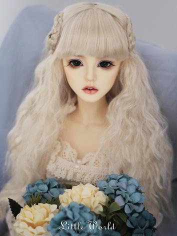 BJD Wig Girl Light Gold Hair for SD Size Ball-jointed Doll
