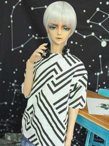 BJD Clothes Boy Stripe T-shirt Top for 70cm/SD/MSD Ball-jointed Doll