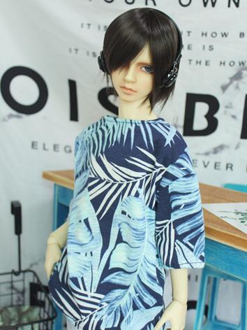 BJD Clothes Boy Blue Printed T-shirt Top for 70cm/SD/MSD Ball-jointed Doll