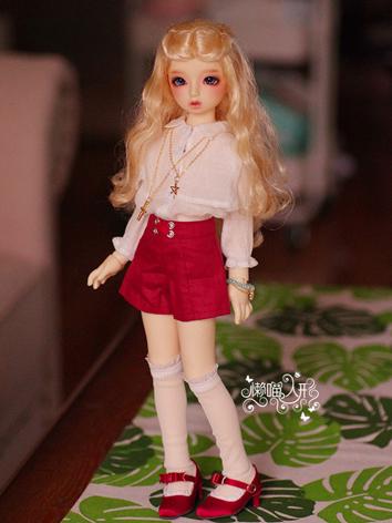 BJD Clothes Girl Red/Blue Daily Set for MSD Ball-jointed Doll
