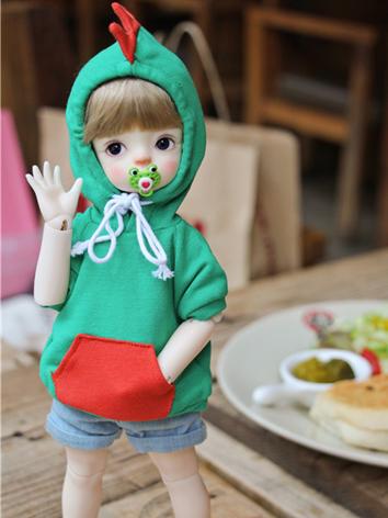 BJD Clothes 1/6 Girl White/Blue/Green/Red T-shirt for YOSD Ball-jointed Doll