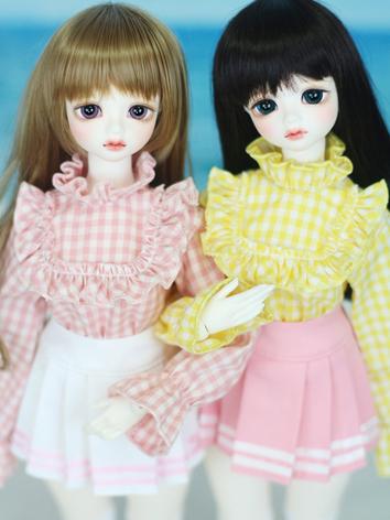 BJD 1/4 Girl Frilly Blouse for MSD/MDD Ball-jointed Doll