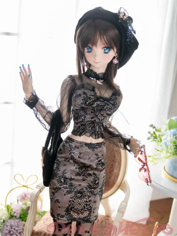 BJD 1/3 Clothes Girl Black Lace Set for SD Ball-jointed Doll