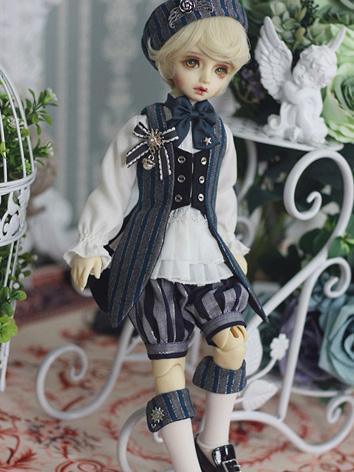 Bjd Clothes Boy Retro Europe Suit【Lonicera caerulea】for MSD/SD10/SD13/SD17/70CM/72cm Ball-jointed Doll