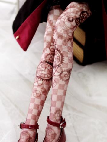 Bjd Socks Girl Lady Printed High Stockings for SD/MSD Ball-jointed Doll