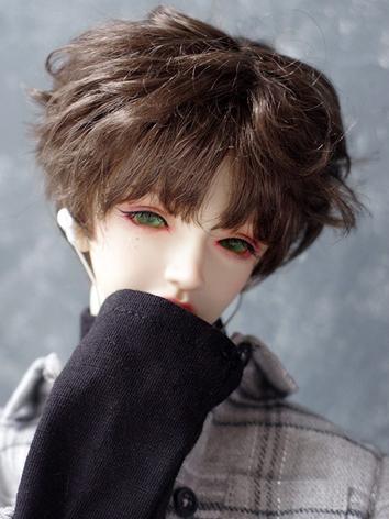 BJD Wig Boy Short Curly Hair for SD/MSD Size Ball-jointed Doll