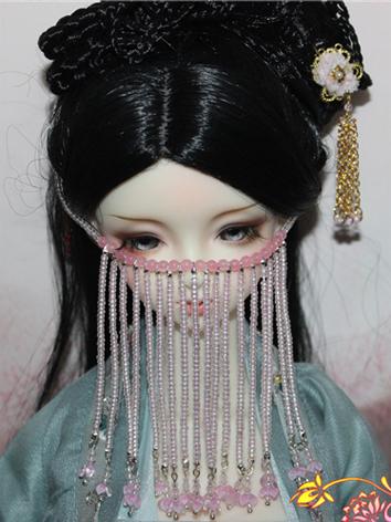 BJD Decoration Ancient Bead Fringed Face Curtain for SD size Ball-jointed doll