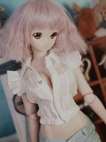 BJD Clothes Girl White Shirt for SD/MSD/DDDY/DDL Ball-jointed Doll