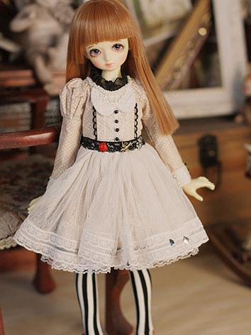 BJD Clothes Girl Dress Suit Set for SD/MSD Ball-jointed Doll