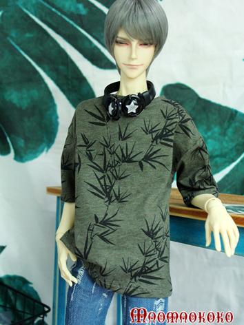 BJD Clothes Boy/Girl White Printed T-shirt Top for 70cm/SD/MSD Ball-jointed Doll