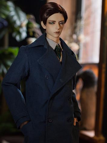 BJD Clothes Boy Windcoat Long Coat Outfit for SD17/70CM/75CM/80CM Ball-jointed Doll