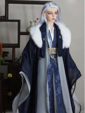 BJD Clothes Chinese Dark Blue Ancient Male Suit【ChanYu】for SD/70CM Ball-jointed Doll