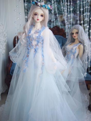 1/3 Clothes BJD Girl Light Blue Fairy Dress for SD13/SDGR/SD10 Ball-jointed Doll