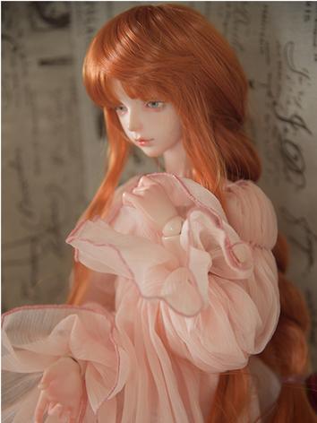 BJD Wig Girl Orange/White/Light Gold/Brown Curly Hair for SD/MSD/YOSD Size Ball-jointed Doll