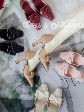 Bjd Shoes 1/3 Girl White/Khaki/Pink/Wine/Black Highheels Shoes for SD Size Ball-jointed Doll