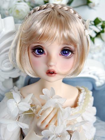 BJD Wig Girl Chocolate/Gold/Light Gold Curly Hair for SD/MSD/YOSD Size Ball-jointed Doll