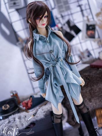 BJD Clothes Girl  Pink/Light Blue Off-the-shoulder Shirt for SD/MSD/70CM Ball-jointed Doll 