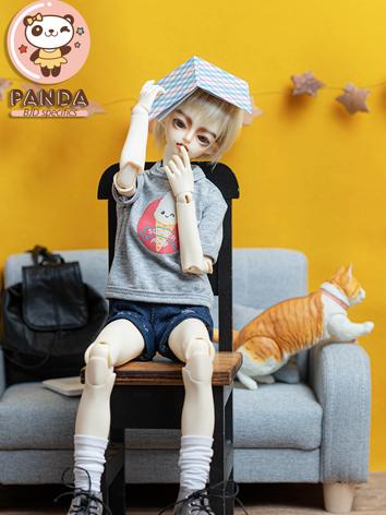 BJD Clothes Boy/Girl 1/4 size Gray Jeans Suit for MSD Ball-jointed Doll