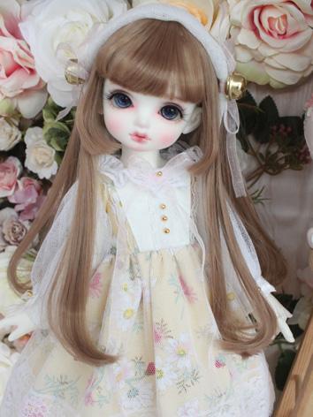 BJD Clothes Girl White&Yellow Dress for MSD/YOSD Size Ball-jointed Doll