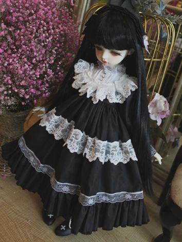 BJD Clothes Girl Black  Dress for SD/MSD/YOSD Size Ball-jointed Doll  