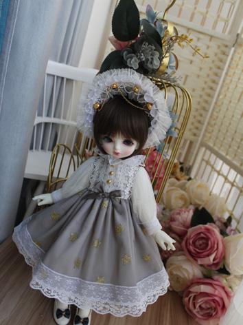 BJD Clothes Girl Gray  Dress for SD/MSD/YOSD Size Ball-jointed Doll  