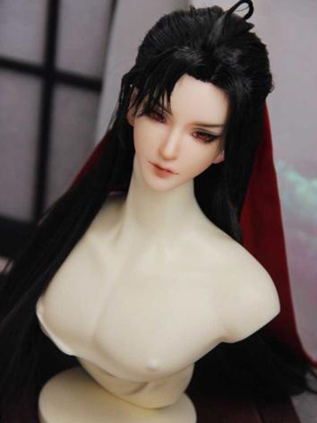 BJD Wig Boy Black Ancient Styled Wig Hair for SD Size Ball-jointed Doll Weiyuxian
