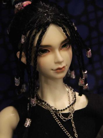 BJD Wig Girl/Boy Black Dreadlocks Hair Wig for SD/MSD/YOSD Size Ball-jointed Doll