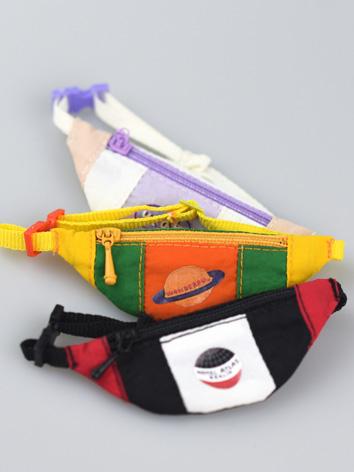 BJD Black and White/Yellow and Green/Purple and White Waist Bag  for YOSD size Ball-jointed doll 