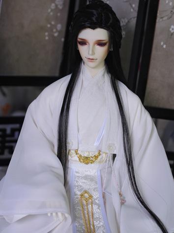 BJD Clothes Boy White Ancient Outfit Set for LS68/DK72/SD size Ball-jointed Doll