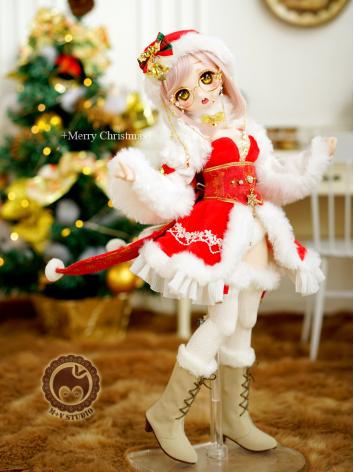 【Limited Time】1/4 MDD Clothes Girl Christmas Red Suit for MSD/MDD Size Ball-jointed Doll