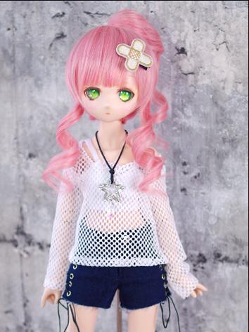 BJD Clothes MSD/MDD Girl White/Black Casual Set for Ball-jointed Doll