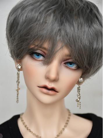 BJD Boy Wig Gray Short Hair Wig for SD/MSD/YOSD Size Ball-jointed Doll