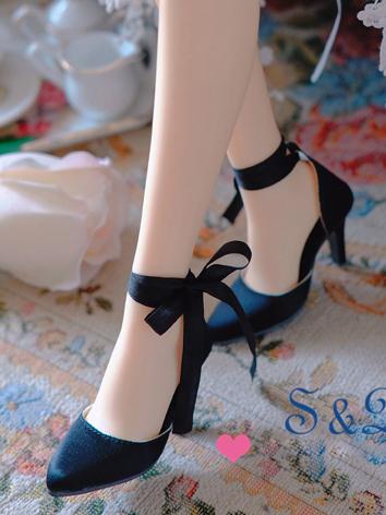 Bjd Girl 1/3 Gray/Champagne/Pink/Red/Black High-heel Shoes for SD16/SDGR/DD Ball-jointed Doll