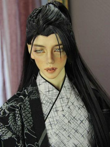 BJD Wig Boy Black Ancient Styled Wig Hair for SD Size Ball-jointed Doll
