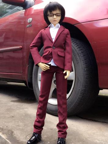 BJD Clothes Boy Wine Business Suit for MSD/SD/70cm/73cm size Ball-jointed Doll