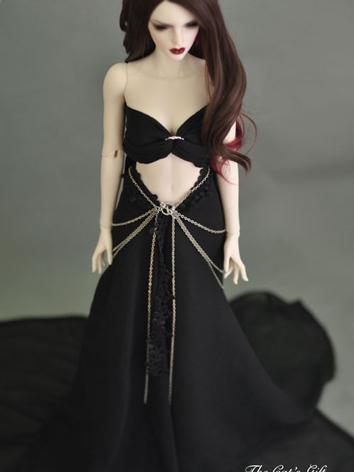 BJD 1/3 Clothes Girl Black Dress Outfit for SD Ball-jointed Doll