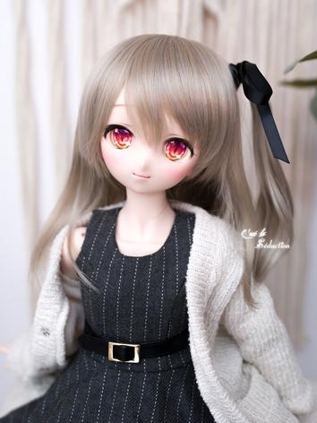 BJD Girl Wig Gray Long Hair for SD Size Ball-jointed Doll