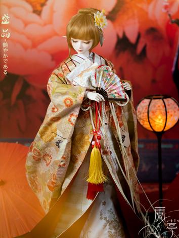 BJD Clothes Girl/Boy Yellow Kimono for YOSD/MSD/SD/SD16/SD17/70cm Ball-jointed Doll